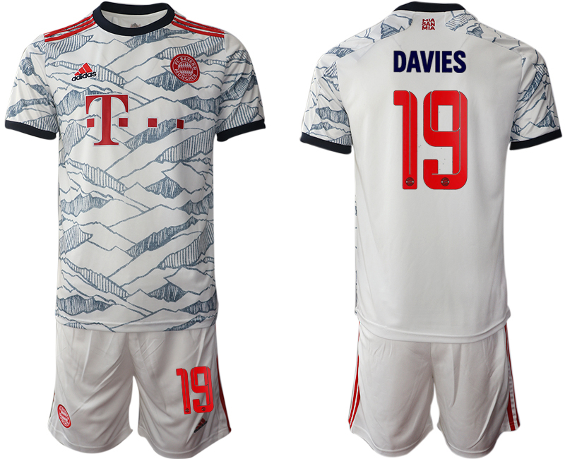 Men 2021-2022 Club Bayern Munich away white #19 Soccer Jersey